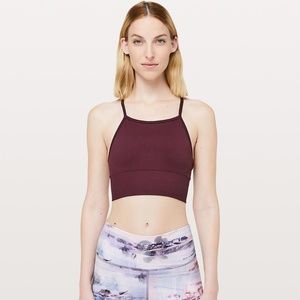 Lululemon ebb to street long line bra NWOT